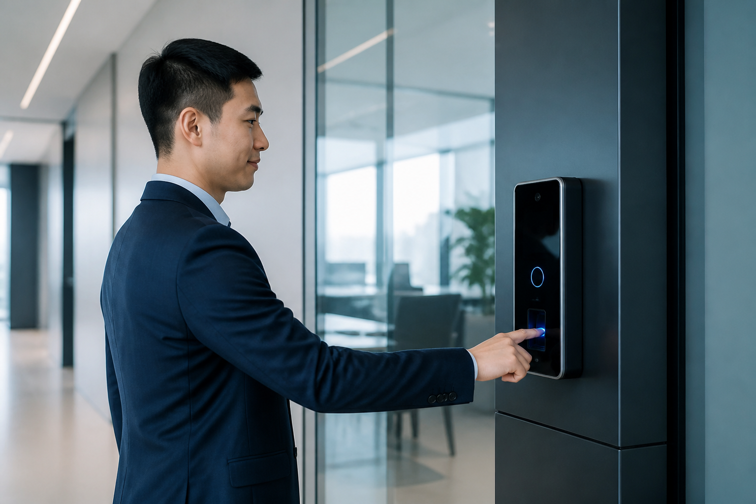 Employee using an attendance system