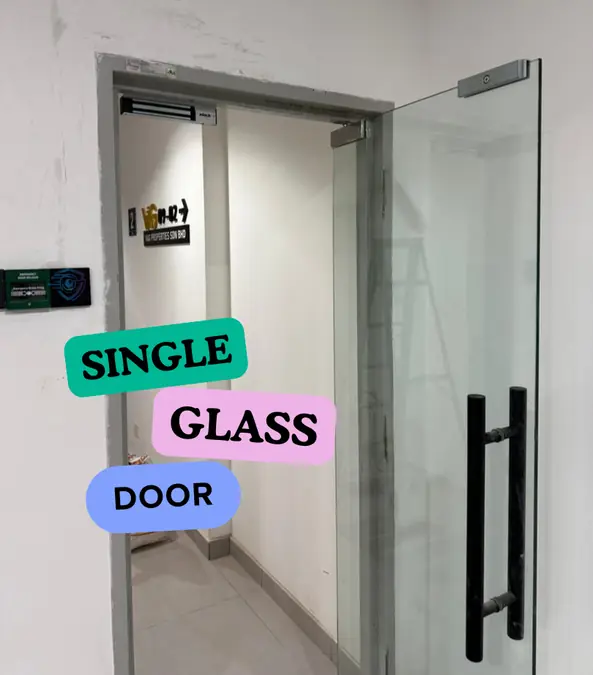 Single Glass Door Access Control System Installation
